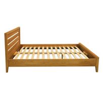 dvigule lova 160 - Lova Home4you Chamba 87171, 160 x 200 cm, ąžuolo, su grotelėmis - 3 nuotrauka