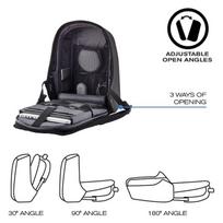 xd design - XD Design - Bobby Hero XL Anti-theft Backpack – Black (P705.711) - 8 nuotrauka