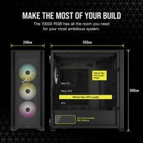 corsair 7000x - Corsair 7000X  (juoda) - 9 nuotrauka