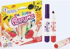 flomasteriai - Kvepiantys flomasteriai su antspaudukais Carioca Perfume, 8 spalvų - 1 nuotrauka