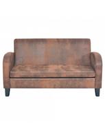 sofos dirbtines odos - Sofa VLX 2 Piece Set 275226, ruda, 70 x 139 x 76 cm - 6 nuotrauka