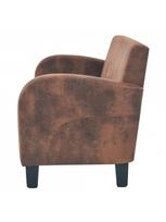 sofos dirbtines odos - Sofa VLX 2 Piece Set 275226, ruda, 70 x 139 x 76 cm - 7 nuotrauka
