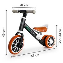 pedalai dviracio - Dviratis 2in1, juodas - 5 nuotrauka
