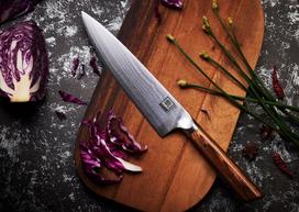 sefo peilis damasko - Oleio Zayiko Damascus Chief®s Knife Olive 20.3 cm - 7 nuotrauka
