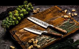 virtuviniaj peilei - Style de Vie Japanese steel Santoku knife VG10 14cm - 5 nuotrauka