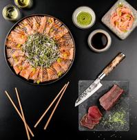 virtuviniaj peilei - Style de Vie Japanese steel Santoku knife VG10 14cm - 9 nuotrauka