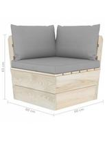 sodo baldai is paleciu - Sodo sofa VLX 3063385, ruda - 7 nuotrauka