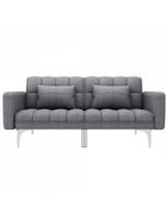 dviviete sofa lov - Sofa-lova VLX Universal 247215, pilka, 175.5 x 84 x 79.5 cm - 2 nuotrauka