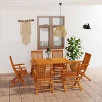 Lauko baldų komplektas VLX Garden Dining Set 3059604, rudas, 6 vietų