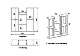 gelu lentynos - Pastatoma lentyna Kalune Design Nevada, ruda - 3 nuotrauka