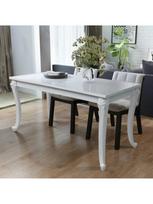 Valgomojo stalas VLX Rectangular 243383, baltas, 1160 mm x 660 mm x 760 mm