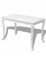pigu lt valgomojo stalai - Valgomojo stalas VLX Rectangular 243383, baltas, 1160 mm x 660 mm x 760 mm - 2 nuotrauka