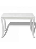 pigu lt valgomojo stalai - Valgomojo stalas VLX Rectangular 243383, baltas, 1160 mm x 660 mm x 760 mm - 3 nuotrauka