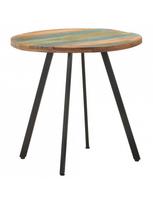 pigu lt valgomojo stalai - Valgomojo stalas VLX Solid Reclaimed Wood 320484, rudas/juodas, 800 mm x 800 mm x 750 mm - 1 nuotrauka