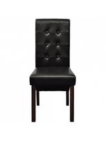 kedes - Valgomojo kėdė VLX Faux Leather 60622, ruda, 2 vnt. - 3 nuotrauka