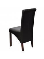 kedes - Valgomojo kėdė VLX Faux Leather 60622, ruda, 2 vnt. - 4 nuotrauka