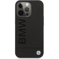 odinis iphone deklas - BMW "BMHCP14XSLLBK Leather Hot Stamp Case iPhone 14 Pro Max" Black - 1 nuotrauka