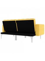 sofa lova 175 cm - Sofa-lova VLX Fabric 247218, geltona, 175.5 x 84 x 79.5 cm - 4 nuotrauka