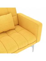sofa lova 175 cm - Sofa-lova VLX Fabric 247218, geltona, 175.5 x 84 x 79.5 cm - 7 nuotrauka
