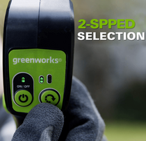 greenworks akumuliatoriu -  Greenworks GD24X2BCB; 2x24 V (be akumuliatoriaus ir pakrovėjo) - 4 nuotrauka