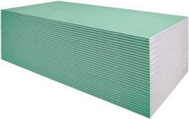 kartono plokstes - Knauf GKBI (impregnuota), 2600 mm x 1200 mm x 12.5 mm - 2 nuotrauka