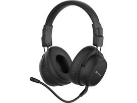 usb c laidines ausines - Sandberg ANC FlexMic, juoda - 1 nuotrauka