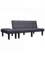 Sofa VLX 2-Seater Fabric 284748, tamsiai pilka, 133 x 73 x 71 cm