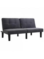 dviviete sofa - Sofa VLX 2-Seater Fabric 284748, tamsiai pilka, 133 x 73 x 71 cm - 3 nuotrauka