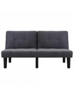 dviviete sofa - Sofa VLX 2-Seater Fabric 284748, tamsiai pilka, 133 x 73 x 71 cm - 4 nuotrauka