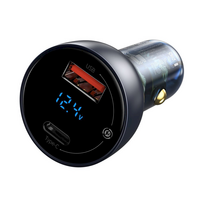 automobilinis ikroviklis 65w - Baseus TZCCKX-0G, USB/USB-C, juoda - 5 nuotrauka