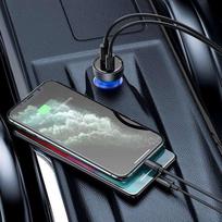 automobilinis ikroviklis 65w - Baseus TZCCKX-0G, USB/USB-C, juoda - 10 nuotrauka