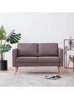 Sofa VLX 2-Seated 288711, ruda/pilka, 76 x 130 x 82.5 cm