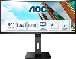 aoc 3440x1440 - AOC CU34P2A - 1 nuotrauka