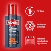 Pirkti Alpecin Caffeine Energizer Shampoo C1 šampūnas plaukams su kofeinu 250 ml - Photo 3