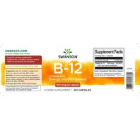 swanson b - Swanson Vitaminas B12 N100 - 3 nuotrauka