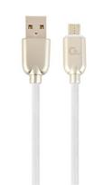 Gembird USB To Micro USB Premium Rubber White 2m