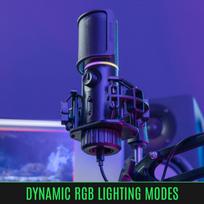 podcast mikrofonas - Streamplify Mic RGB, juoda - 13 nuotrauka