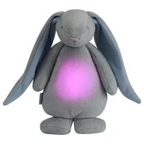 migdukas moonie bunny - Migdukas su naktine lempa ir rožiniu triukšmu Moonie zuikis, sidabrinis su rausvomis ausimis - 4 nuotrauka