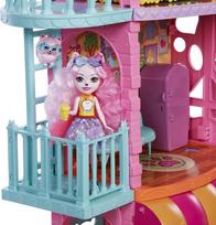 leles enchantimals - Enchantimals City Tails Townhouse & Cafe Playset HHC18 - 4 nuotrauka