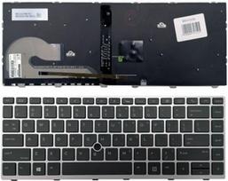 Klaviatūra HP: EliteBook 840 G5 846 G5 745 G5 (sidabrinė, su apšvietimu)