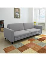 Sofa VLX 3-Seater Fabric 242219, šviesiai pilka, 168 x 70 x 73 cm
