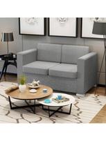 Sofa VLX 2-Seater Sofa Fabric 243580, šviesiai pilka, 73 x 137 x 78 cm