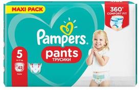 Sauskelnės Pampers Pants, 5 dydis, 12 - 17 kg, 42 vnt.