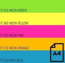 Spalvotas Neon popierius Double A, 75g, A4, 500 lapų, Rainbow 4