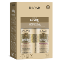inoar - Rinkinys chemiškai pažeistiems plaukams INOAR Daymoist Duo Kit 2x250ml - 1 nuotrauka