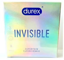 DUREX INVISIBLE EXTRA SENSITIVE, 3 vnt.