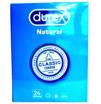 prezervatyvai durex natural - Durex Natural 24 vnt - 1 nuotrauka