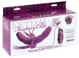 Dvigubas strap-on Pipedream Fetish Fantasy, violetinis