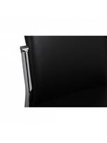 dirbtines odos kedes 4 - Valgomojo kėdė VLX Faux Leather 60570, juoda, 4 vnt. - 7 nuotrauka