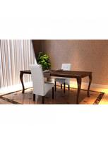 Valgomojo kėdė VLX Dining Chairs 60624, balta, 2 vnt.